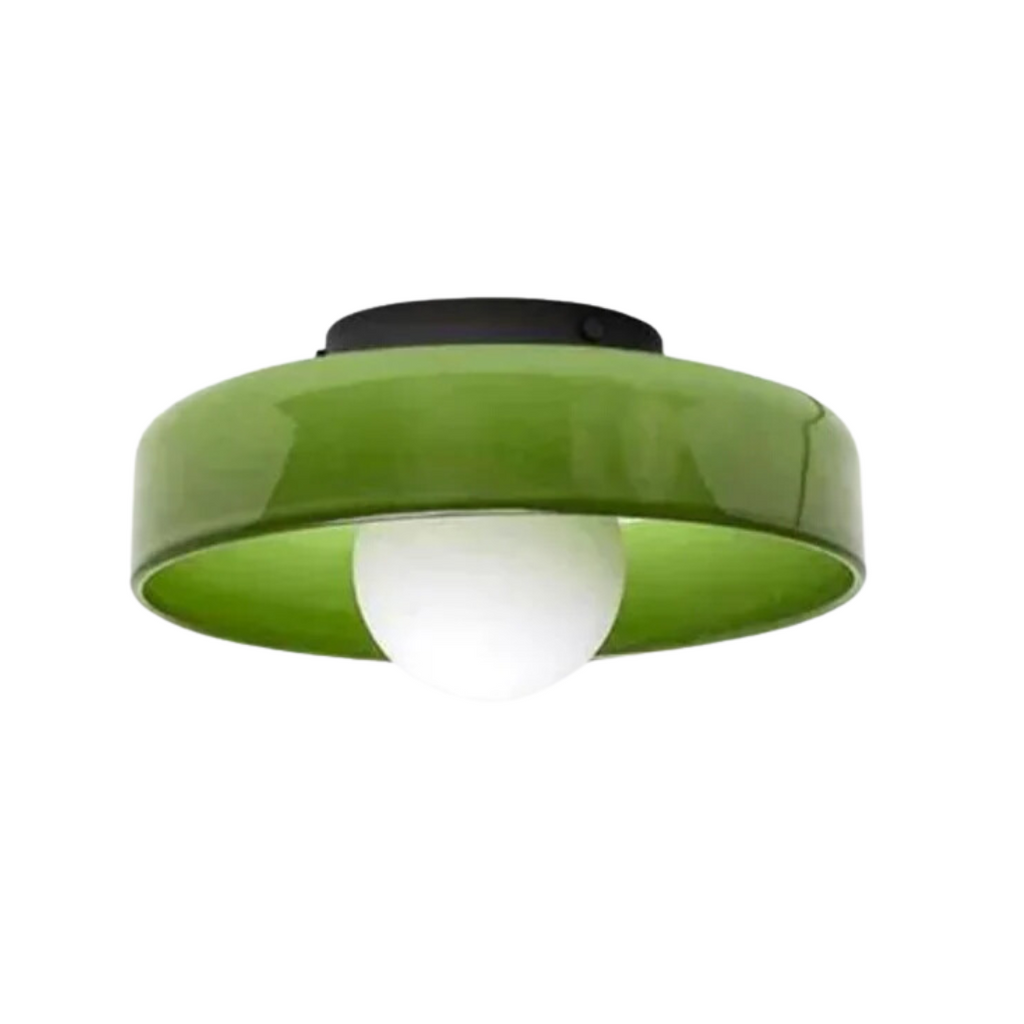 SkyLumi | Rund glasloftlampe med elegant funktionalitet