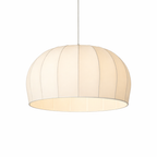 Pendant lamp with silk shade for living room
