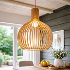 Rustik Træloftslampe til Stuen