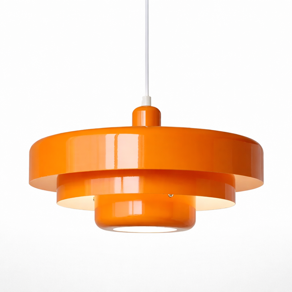 Orange LED Loftarmatur med Retro Udstråling