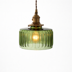 Retro Pendelbelysning med Messing og Glas