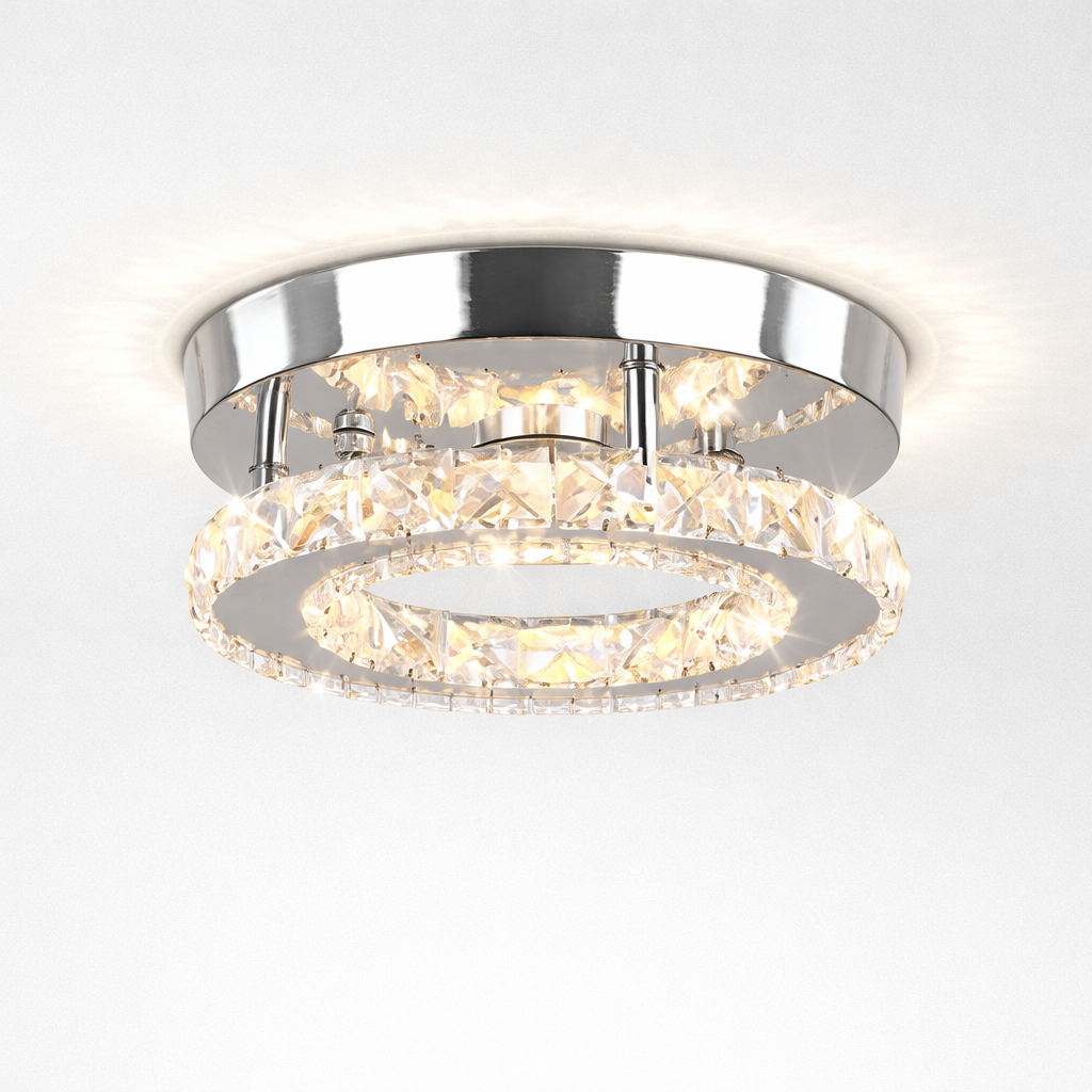 Dimmable Crystal Ceiling Light with LED