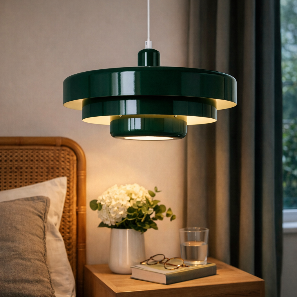 Orange LED Loftarmatur med Retro Udstråling