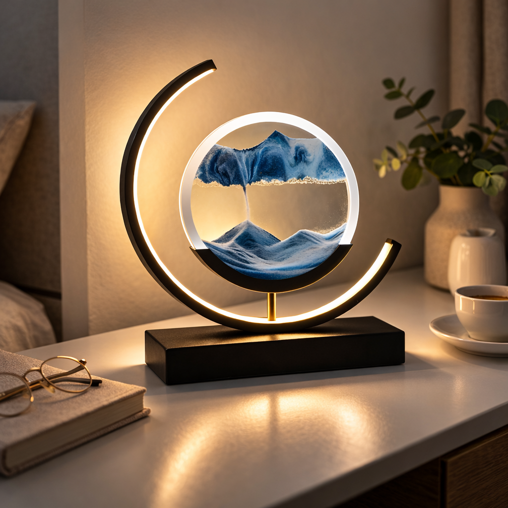 Sandlampe med App-styring og Tre Lysfarver