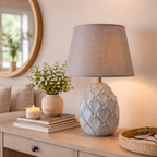 Gray-silver artichoke table lamp 30 cm