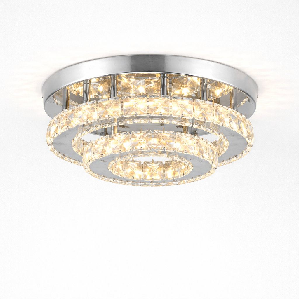 Dimmable Crystal Ceiling Light with LED