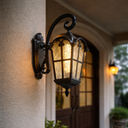 Romersk Stil Solcelle Vægbelysning til Udendørsbrug