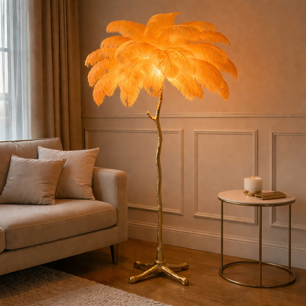 Floor Lamp with Springs