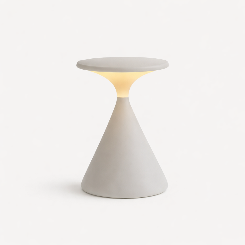 Lampe de table sans fil en forme de sablier