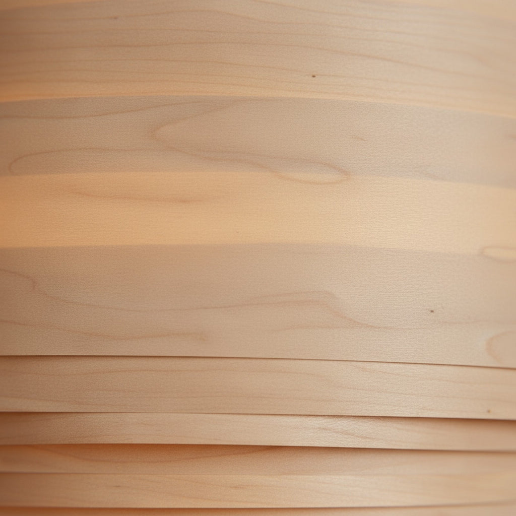 Tressa Wood Pendant - Wood Grain Detail Close-up
