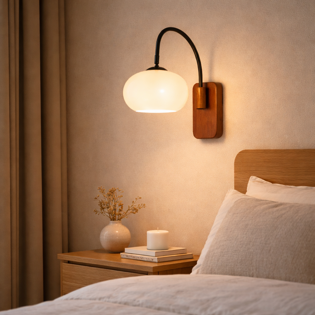 Bauhaus Draaibare Wandlamp – Khaki