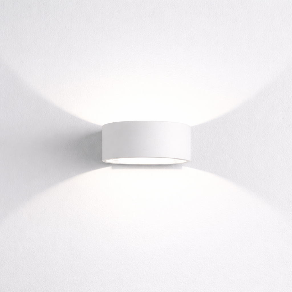 Rund Design Væglampe med Varm Lysfordeling