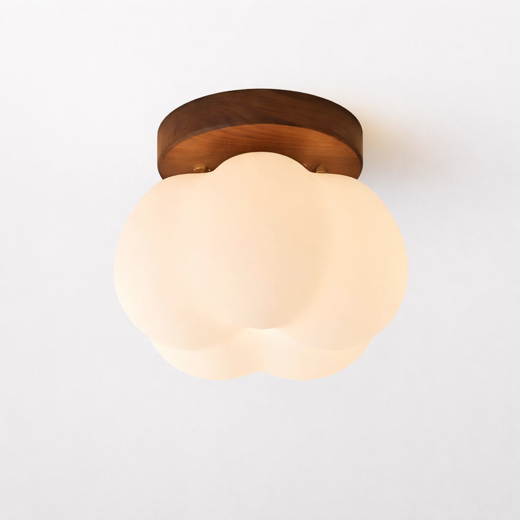 Græskarformet Overflademonteret Loftslampe