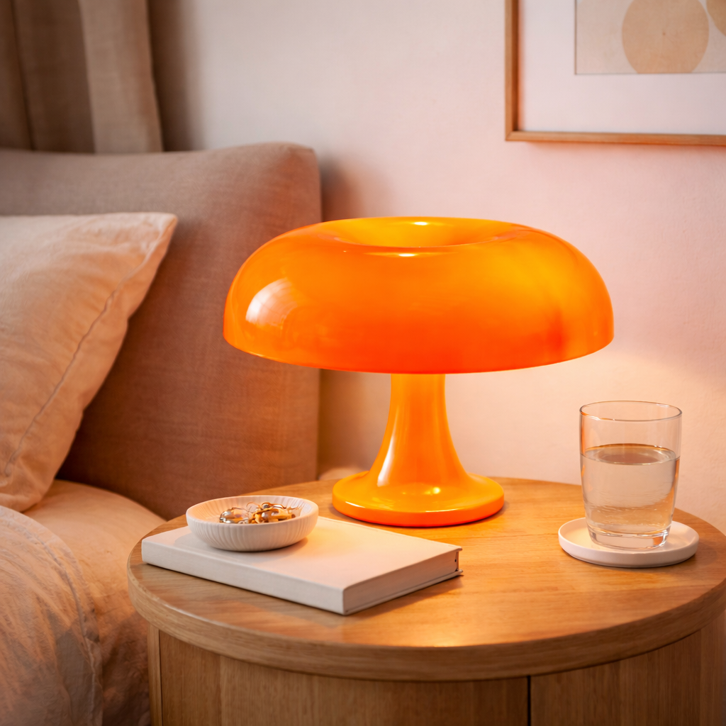 Retro Hanglamp in Paddenstoelvorm