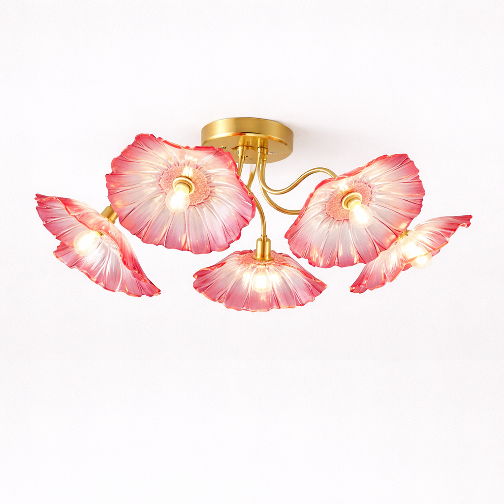 Loftsbelysning i Blomsterform med Kunstnerisk Udtryk