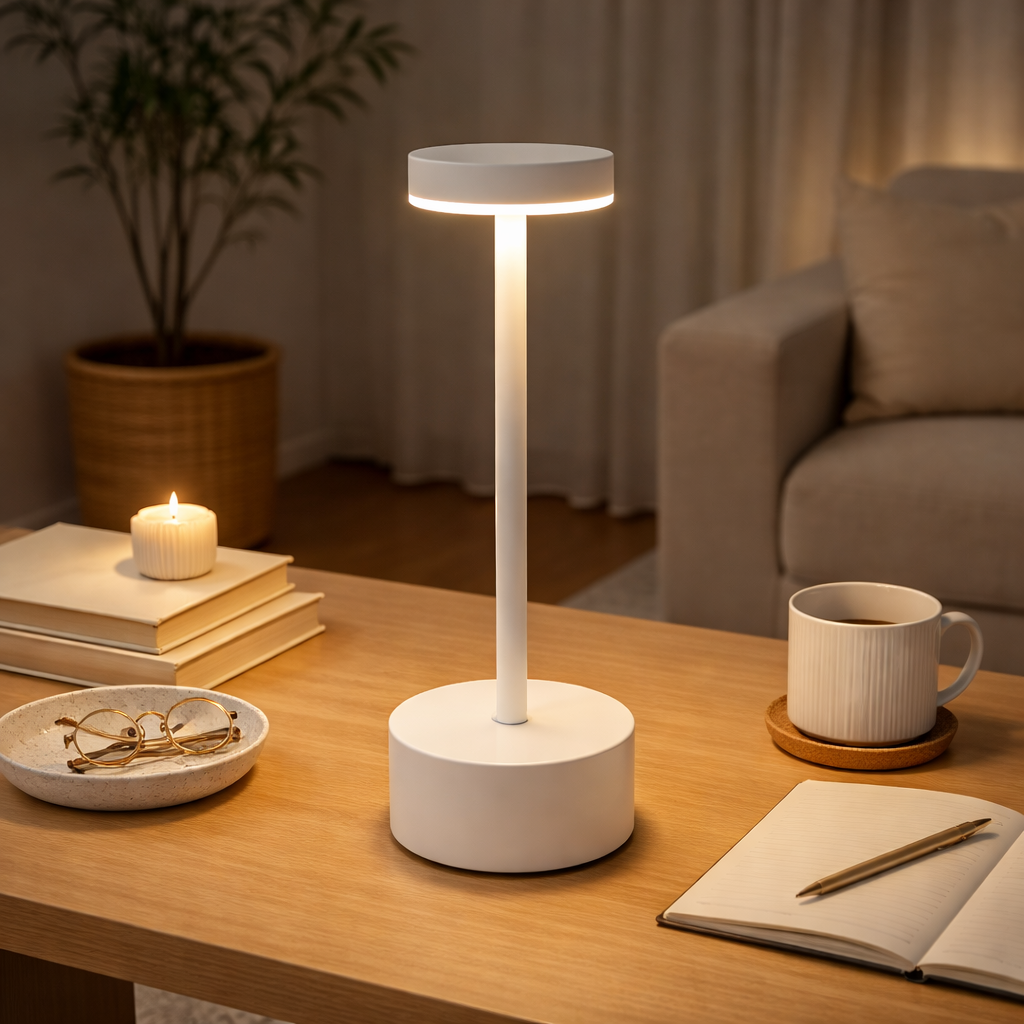 Draadloze LED Tafellamp Met Touchbediening En Oplaadfunctie