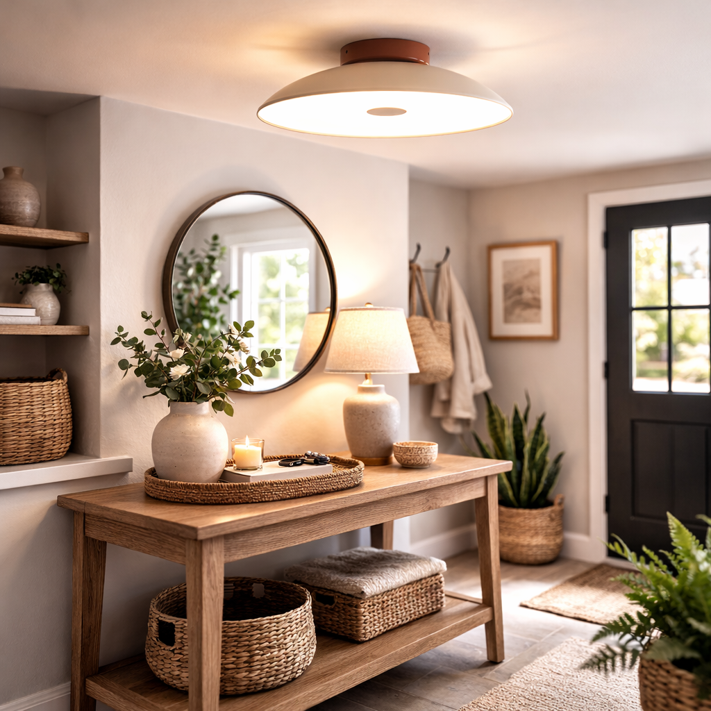 Nordisk Inspireret Rund Loftslampe