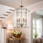 Hanglamp Met Zes Lichtpunten In Satijnchroom