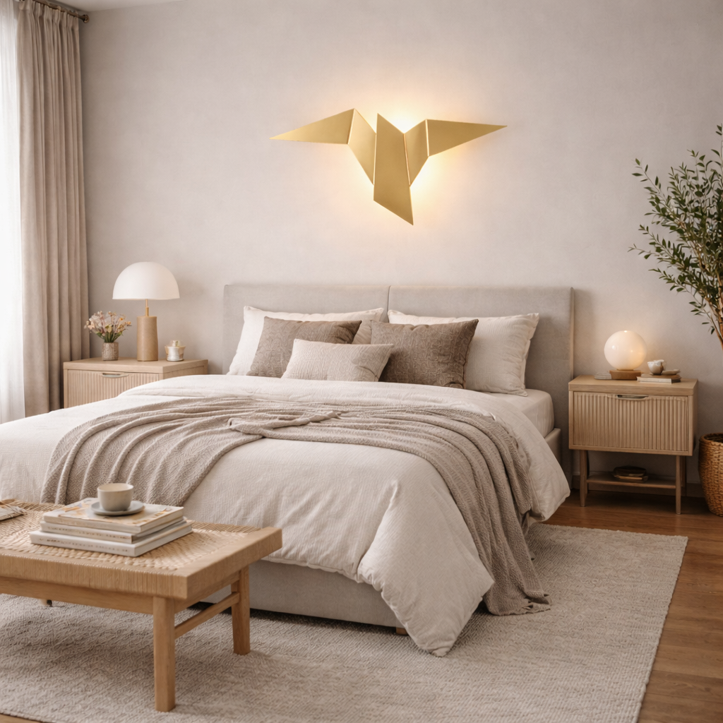 Wandlamp Met Vogelvorm En Decoratieve Lichtuitstraling