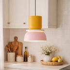 Hanglamp in Noordse Stijl met Colorblock Ontwerp