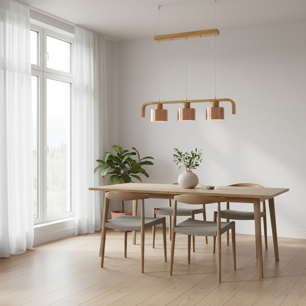 Modern Nordic LED Pendant Lamp - Scandinavian Dining Room Lifestyle