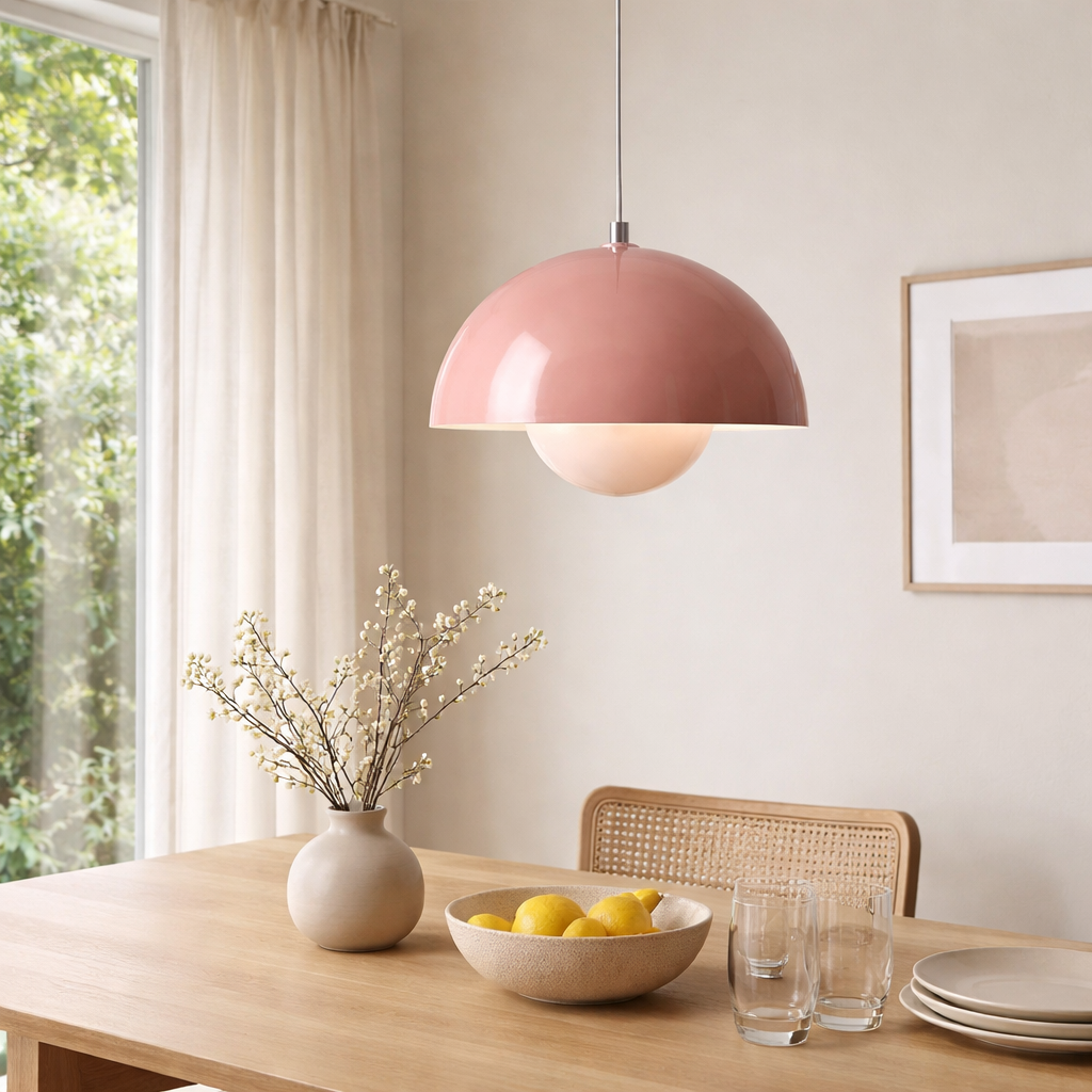 Danish Pendant Lamp in Flower Shape