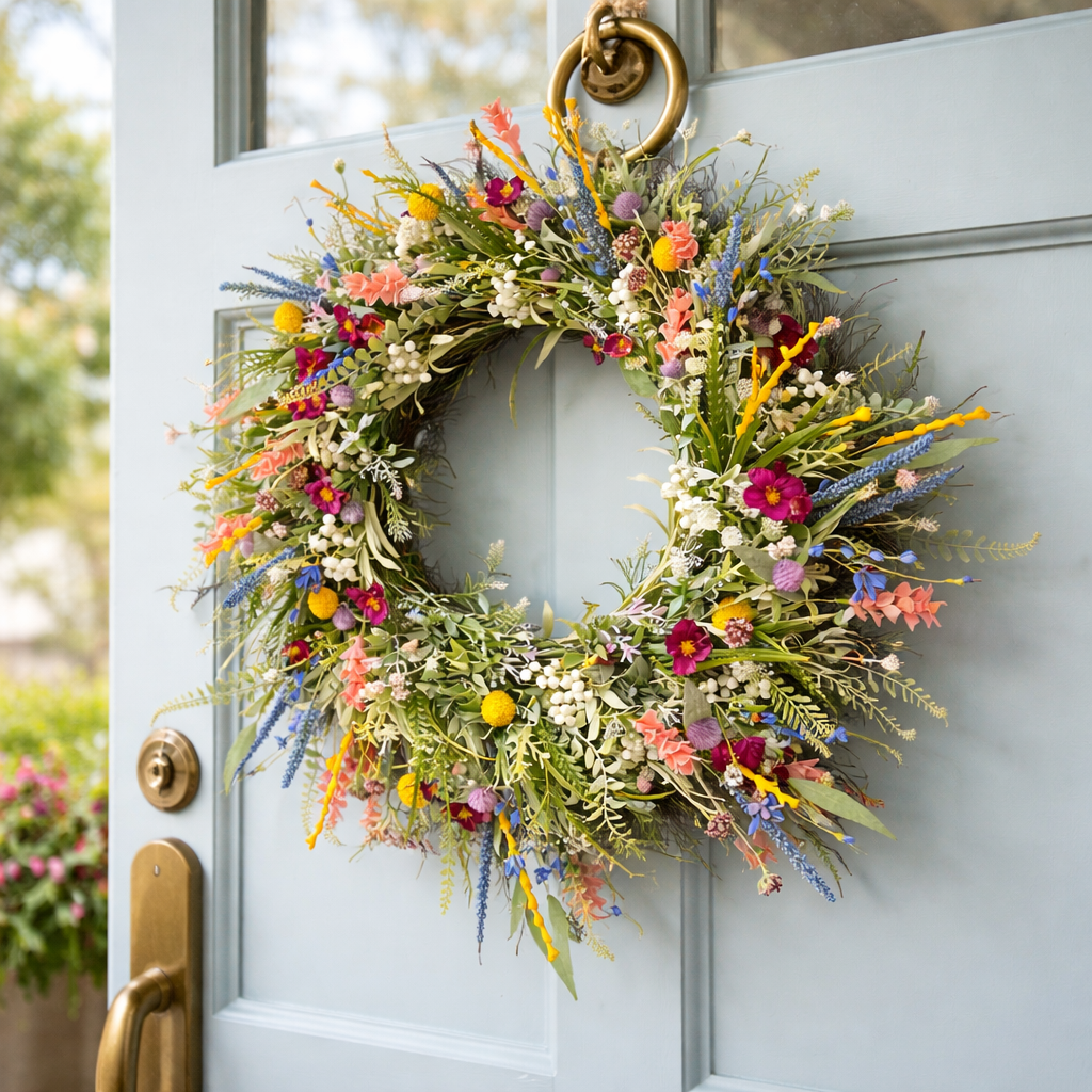 Decoratieve Bloemenkrans voor Deur
