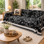 Chenille Sofa Cover with Fine Weave Texture