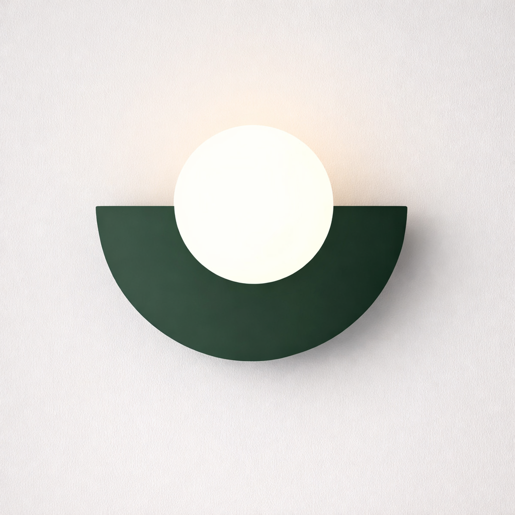 Applique murale demi-ronde au style nordique