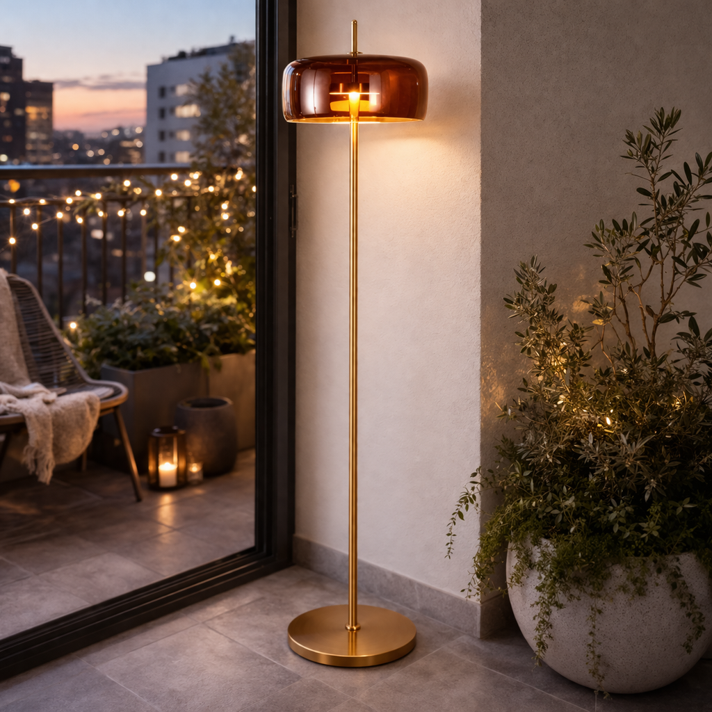 Industrielle Stehlampe im Vintage-Stil