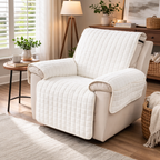 Lænestolsovertræk med ternet mønster