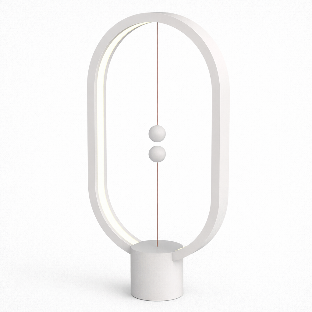 Ellipsenförmige Tischlampe mit magnetischem Schaltbalanceregler
