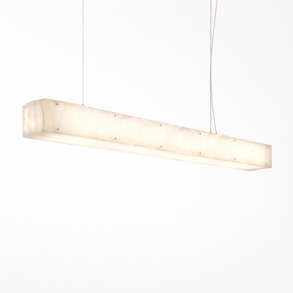 Elongated LED Pendant Light with Continuous Light Line