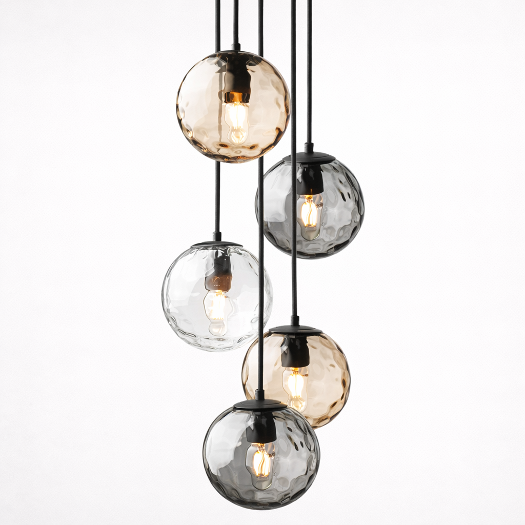 Hanglamp Met Meerdere Glazen Lichtpunten Voor Eettafel