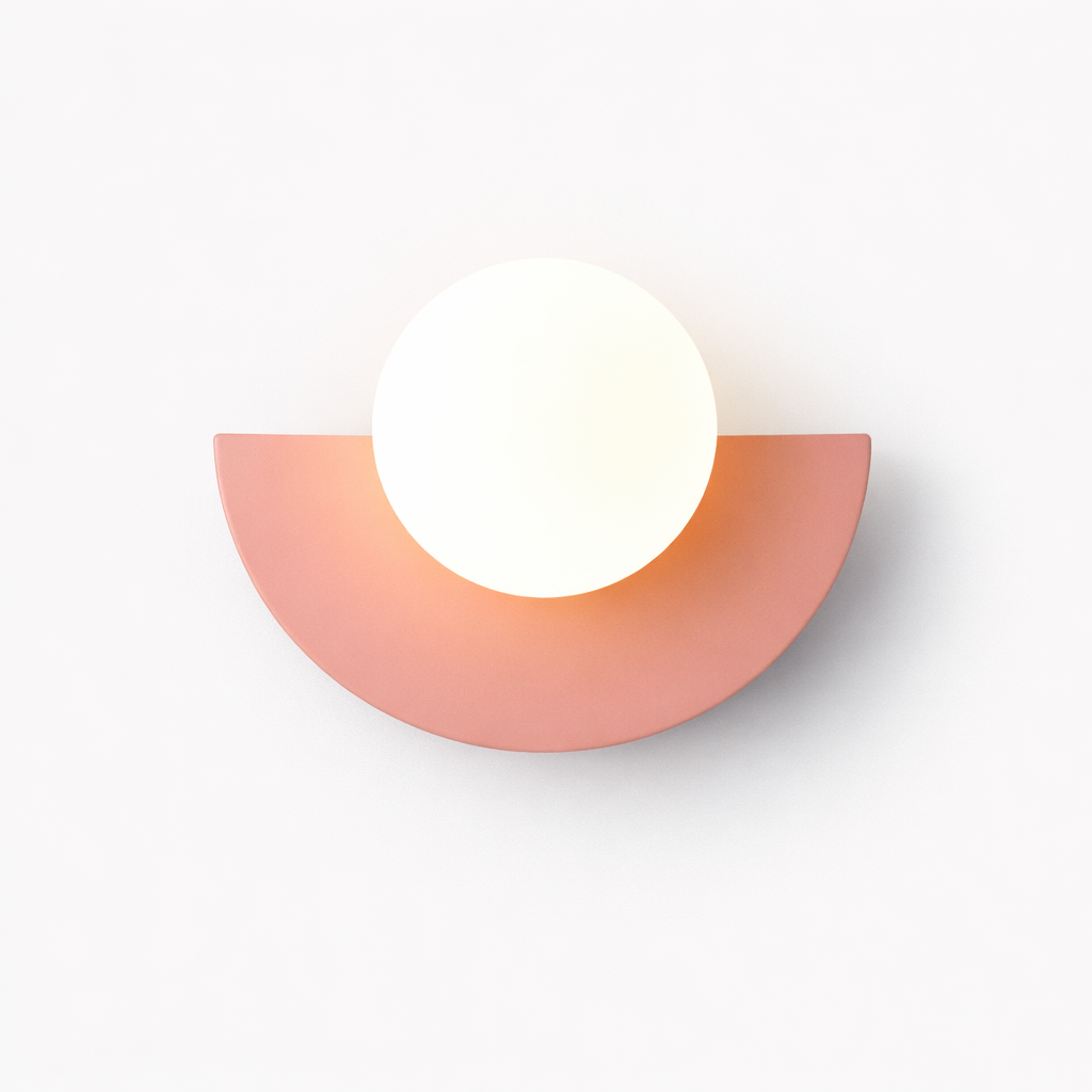 Applique murale demi-ronde au style nordique