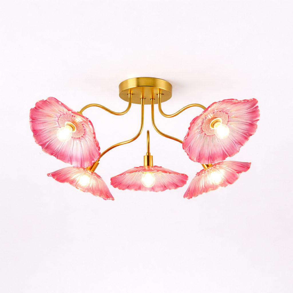 Loftsbelysning i Blomsterform med Kunstnerisk Udtryk