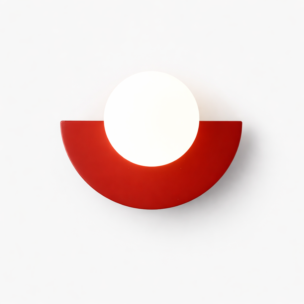 Applique murale demi-ronde au style nordique