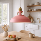 Retro loftslampe med industriel metalfinish