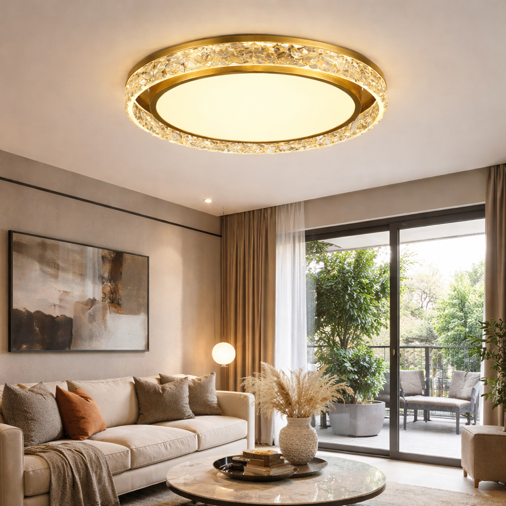 Rund Indendørsarmatur med Nutidigt Design