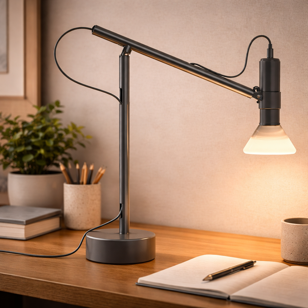 Bureaulamp Met Richtbare Spot Voor Gerichte Verlichting