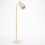 Vloerlamp Met Marmeren Voet En Minimalistische Staander
