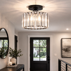 Kristallen Plafondlamp met Halfopbouw Montage