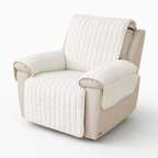 Lænestolsovertræk med ternet mønster