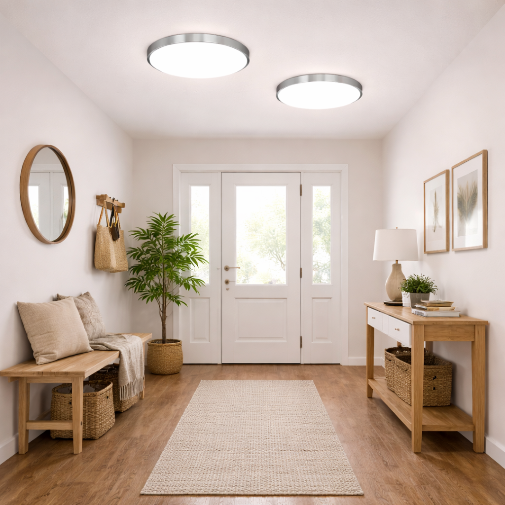 Rund LED Loftlampe Med Varmt Hvidt Lys