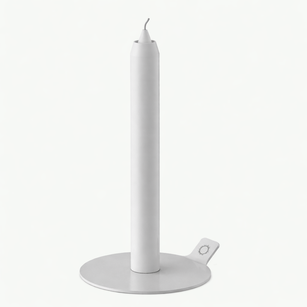 Moderner Kerzenhalter mit minimalistischem rundem Design