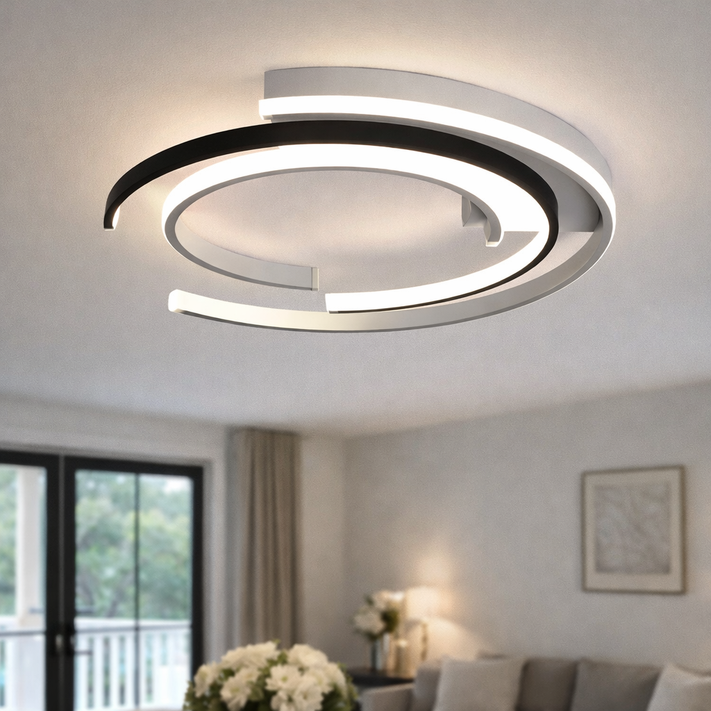 Plafonnier LED contemporain pour espace de vie