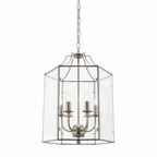 Hanglamp Met Zes Lichtpunten In Satijnchroom