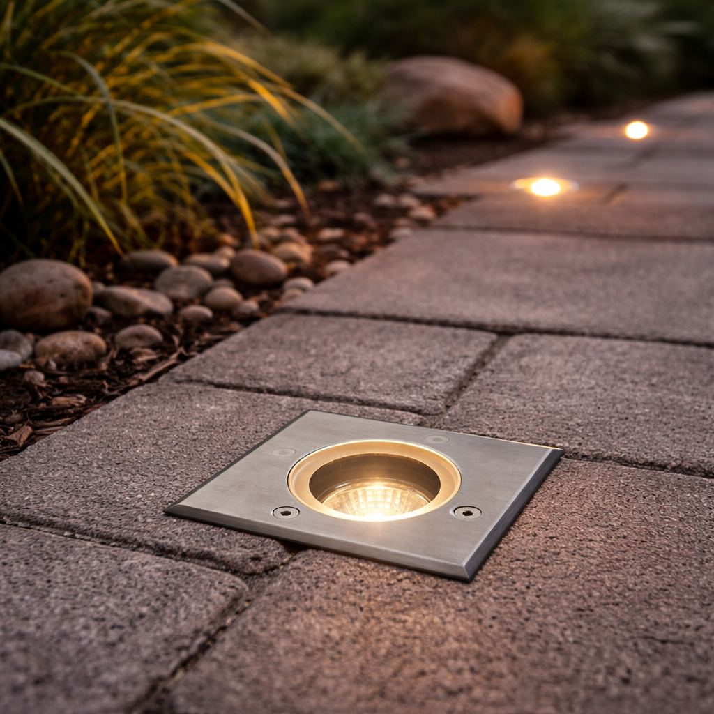 Vierkante Buitenwandlamp Met Opwaartse En Neerwaartse Lichtbundel