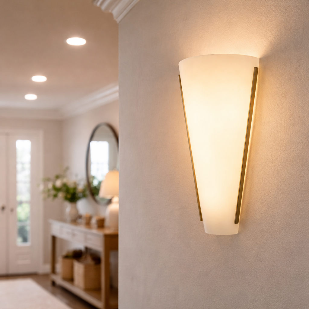 Applique murale LED avec ligne lumineuse épurée pour espaces intérieurs