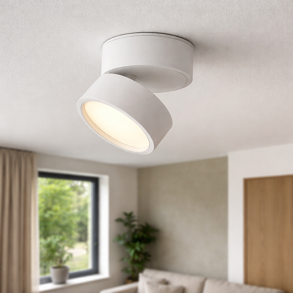 Moderne opbygget loftlampe